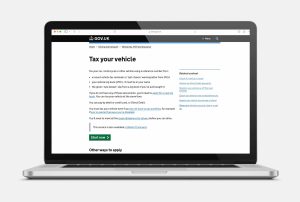 Image of the gov website car tax section